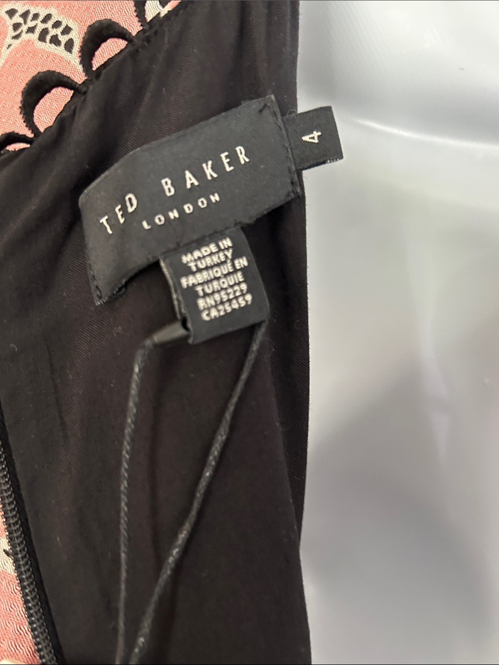 NWT Ted Baker Astrydd Puff Sleeve Midi Dress - Picture 9 of 13